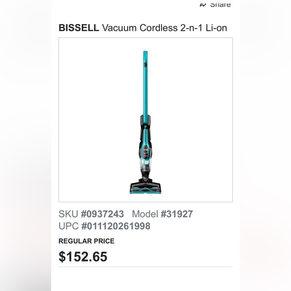 Bissell Other Bissell Cordless Stick Vacuum Poshmark